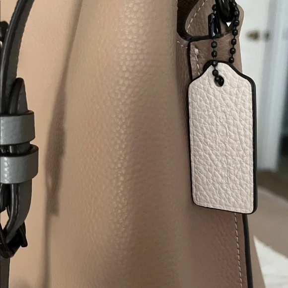 Coach Willow Elegant Tan and Gray Women's Bag - Picture 4 of 15